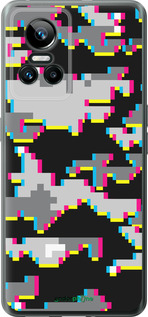 Силиконовый чехол Пиксельный камуфляж для Realme GT Neo3 - 5481u-2590 изображение 