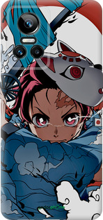 Силиконовый чехол Танджиро Камадо для Realme GT Neo3 - 5574u-2590 изображение 