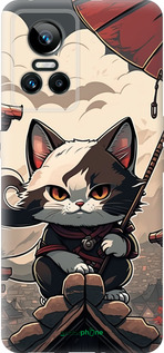 Силиконовый чехол Япония - кот на крыше для Realme GT Neo3 - 5582u-2590 изображение 
