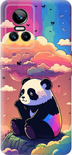 Силиконовый чехол Панда в облаках для Realme GT Neo3 - 5585u-2590 изображение 