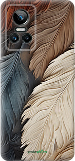 Силиконовый чехол Листья в стиле бохо для Realme GT Neo3 - 5643u-2590 изображение 