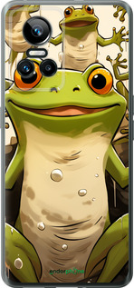 Силиконовый чехол Веселая жаба для Realme GT Neo3 - 5658u-2590 изображение 