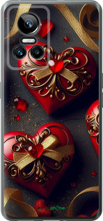 Силиконовый чехол 'Сердечки v4' для Realme GT Neo3 изображение 3