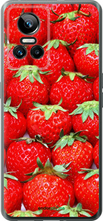 Силиконовый чехол Клубника для Realme GT Neo3 - 6020u-2590 изображение 