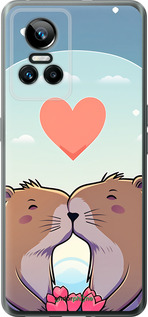 Силиконовый чехол Капибара любовь для Realme GT Neo3 - 6027u-2590 изображение 
