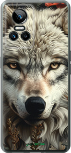 Силиконовый чехол Волчий взгляд для Realme GT Neo3 - 6066u-2590 изображение 