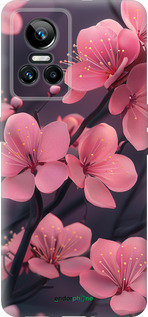 Силиконовый чехол 'Пурпурная сакура' для Realme GT Neo3 изображение 5