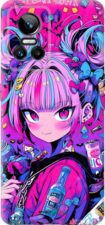 Силиконовый чехол Аниме милаха для Realme GT Neo3 - 6314u-2590 изображение 