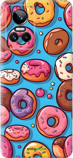 Силиконовый чехол Пончики для Realme GT Neo3 - 6318u-2590 изображение 