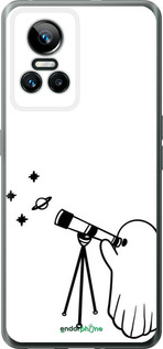 Силиконовый чехол Привидение астроном для Realme GT Neo3 - 6444u-2590 изображение 