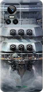 Силиконовый чехол Линкор, world of tanks, wargaming, военный корабль для Realme GT Neo3 - 6453u-2590 изображение 