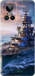Силиконовый чехол Военный корабль, world of tanks, wargaming для Realme GT Neo3 - 6461u-2590 изображение 