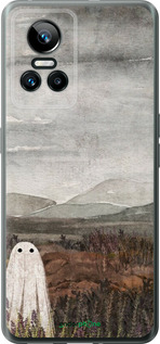 Силиконовый чехол Одинокий призрак на фоне гор для Realme GT Neo3 - 6486u-2590 изображение 