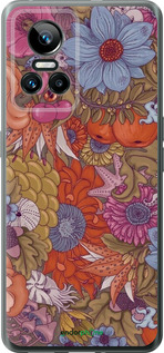 Силиконовый чехол Абстрактные цветы для Realme GT Neo3 - 6526u-2590 изображение 