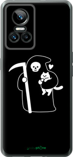 Силіконовий чехол Мінімалістичний арт: смерть та кішка для Realme GT Neo3 - 6529u-2590 изображение 