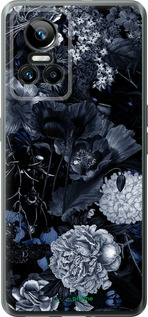 Силиконовый чехол Абстрактный цветочный рисунок в синих тонах для Realme GT Neo3 - 6539u-2590 изображение 