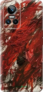 Силиконовый чехол Абстрактная композиция в красных тонах для Realme GT Neo3 - 6541u-2590 изображение 