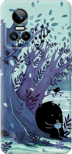 Силиконовый чехол Арт принт Тихое место чая для Realme GT Neo3 - 6544u-2590 изображение 