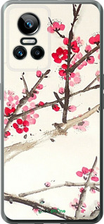 Силіконовий чехол Принт із зображенням цвітіння сакури для Realme GT Neo3 - 6545u-2590 изображение 