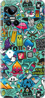 Силиконовый чехол Стикер бомбинг 1 для Realme GT Neo3 - 693u-2590 изображение 