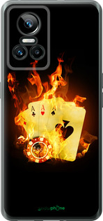 Силиконовый чехол Горящие карты для Realme GT Neo3 - 839u-2590 изображение 