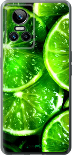 Силиконовый чехол Зелёные дольки лимона для Realme GT Neo3 - 852u-2590 изображение 