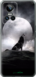 Силіконовий чехол Вовк, що виє для Realme GT Neo3 - 934u-2590 изображение 