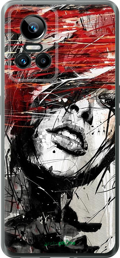 Силиконовый чехол Лицо девушки для Realme GT Neo3 - 1162u-2590 изображение 