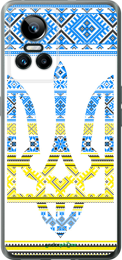 Силіконовий чехол Герб - вишиванка жовто-блакитна  для Realme GT Neo3 - 1197u-2590 изображение 
