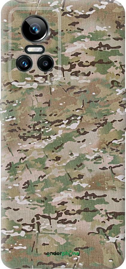 Силиконовый чехол Камуфляж v5 для Realme GT Neo3 - 1201u-2590 изображение 