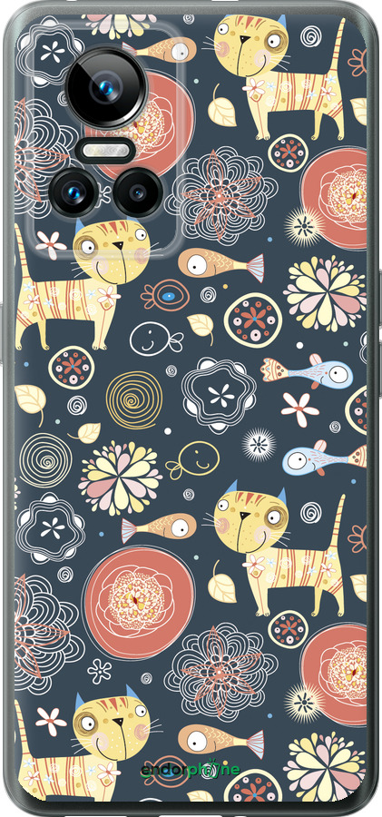 Силиконовый чехол Котята v4 для Realme GT Neo3 - 1224u-2590 изображение 