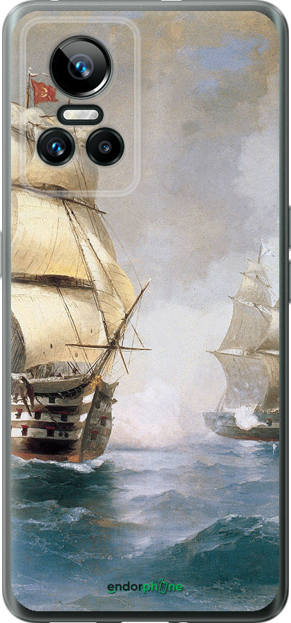 Силиконовый чехол Айвазовский. Корабли для Realme GT Neo3 - 160u-2590 изображение 