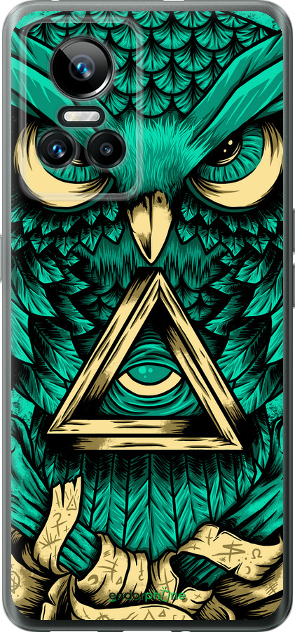 Силиконовый чехол Сова Арт-тату для Realme GT Neo3 - 3971u-2590 изображение 