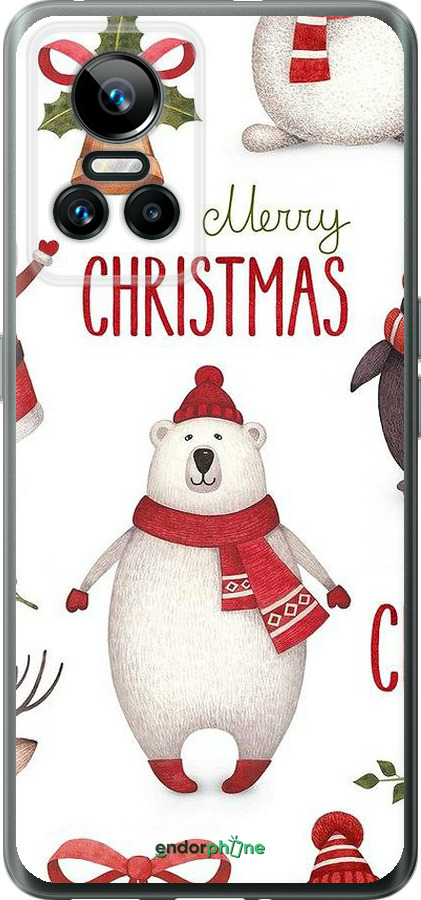 Силиконовый чехол Merry Christmas для Realme GT Neo3 - 4106u-2590 изображение 