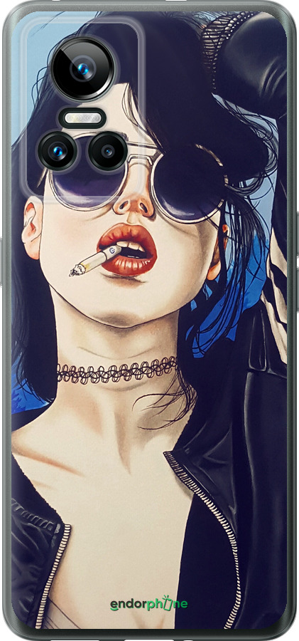 Силиконовый чехол Девушка на стиле для Realme GT Neo3 - 4151u-2590 изображение 