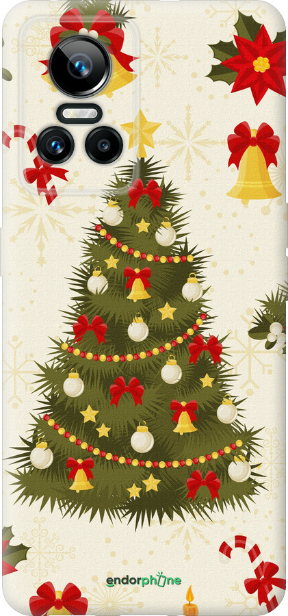 Силиконовый чехол Новогодняя елка для Realme GT Neo3 - 4198u-2590 изображение 