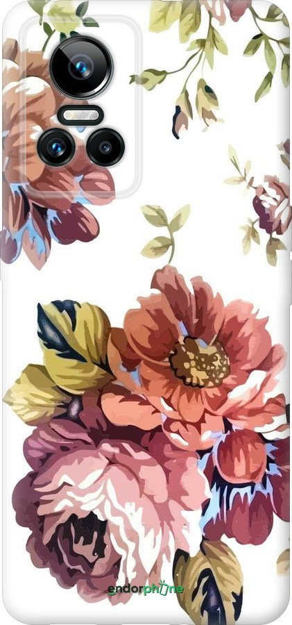 Силіконовий чехол Vintage flowers для Realme GT Neo3 - 4333u-2590 изображение 
