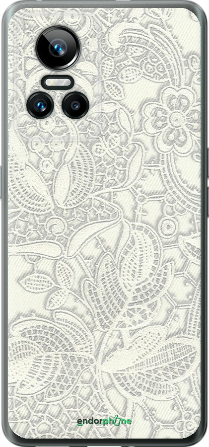 Силиконовый чехол Белое кружево для Realme GT Neo3 - 4383u-2590 изображение 