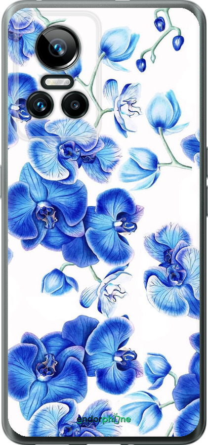 Силиконовый чехол Голубые орхидеи для Realme GT Neo3 - 4406u-2590 изображение 