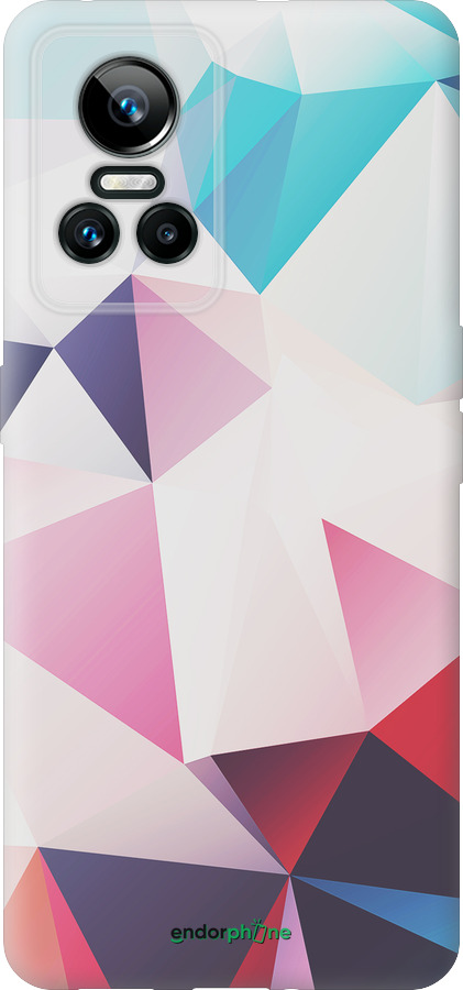 Силиконовый чехол Геометрия 3 для Realme GT Neo3 - 4415u-2590 изображение 