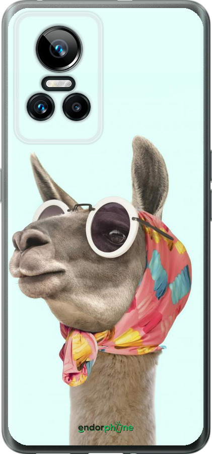 Силиконовый чехол Модная лама для Realme GT Neo3 - 4479u-2590 изображение 