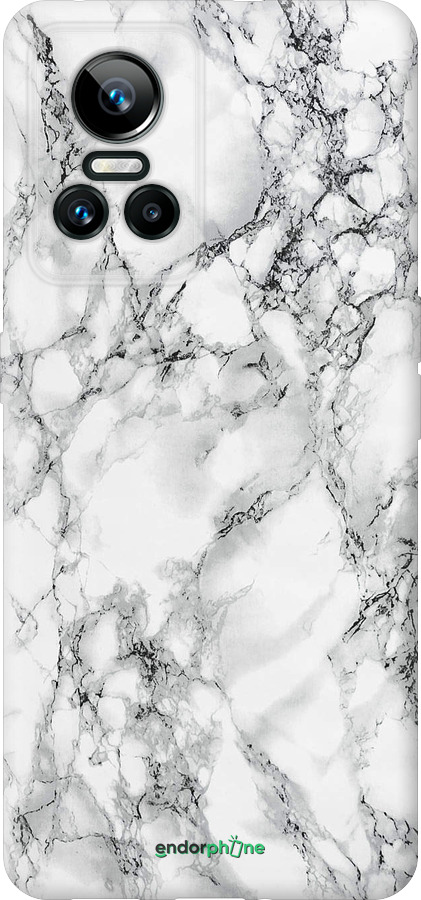 Силиконовый чехол Мрамор белый для Realme GT Neo3 - 4480u-2590 изображение 