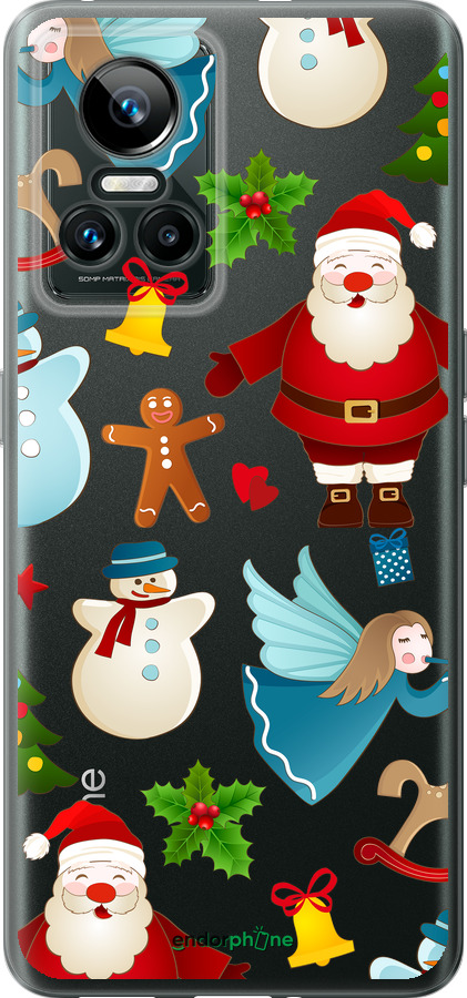 Силиконовый чехол Новогодний 1 для Realme GT Neo3 - 4614u-2590 изображение 