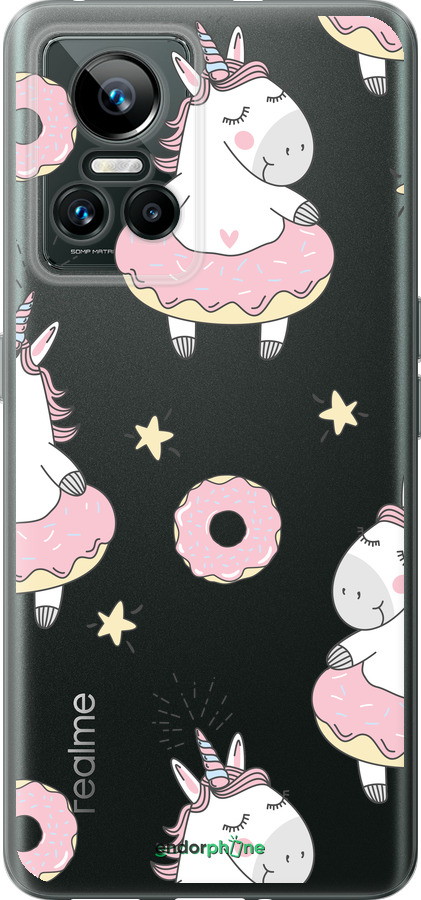 Силиконовый чехол Единорожки для Realme GT Neo3 - 4659u-2590 изображение 