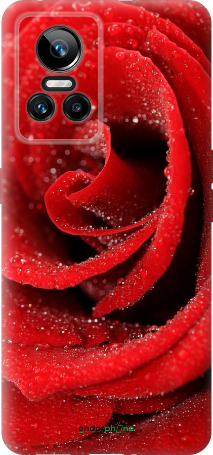 Силиконовый чехол Красная роза для Realme GT Neo3 - 529u-2590 изображение 
