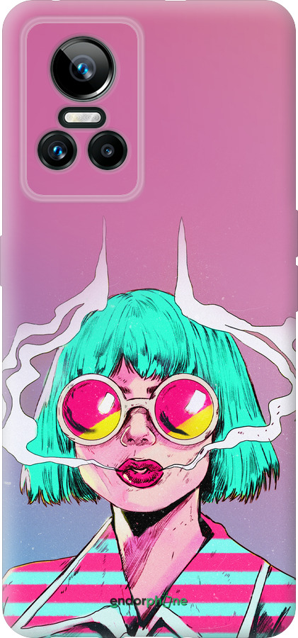 Силиконовый чехол Поп арт девушка для Realme GT Neo3 - 5378u-2590 изображение 