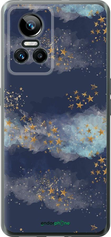 Силиконовый чехол Ночь золотые звезды для Realme GT Neo3 - 5421u-2590 изображение 