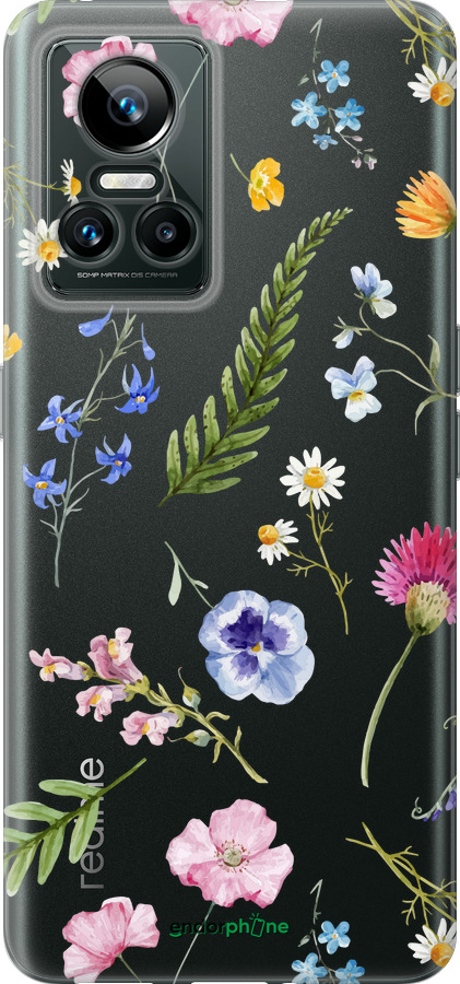 Силиконовый чехол Цветочный фон v2 для Realme GT Neo3 - 5472u-2590 изображение 