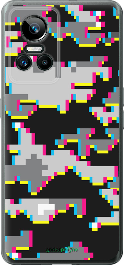 Силиконовый чехол Пиксельный камуфляж для Realme GT Neo3 - 5481u-2590 изображение 