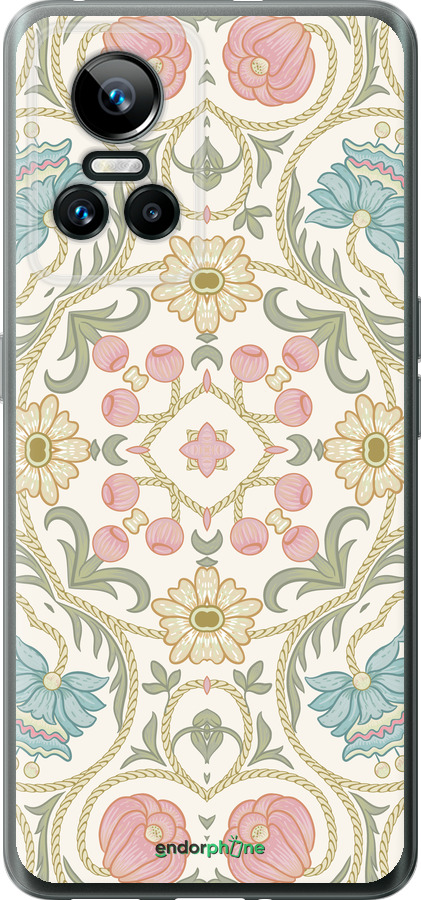 Силіконовий чехол Квітковий орнамент v2 для Realme GT Neo3 - 5513u-2590 изображение 
